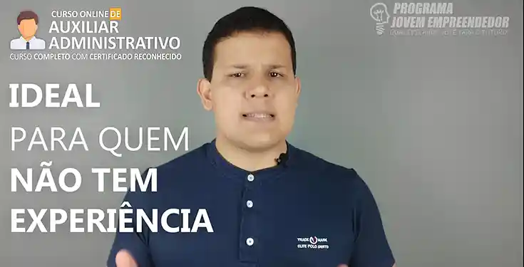 Curso Auxiliar Administrativo Jovem Empreendedor Curso Auxiliar Administrativo Jovem Empreendedor